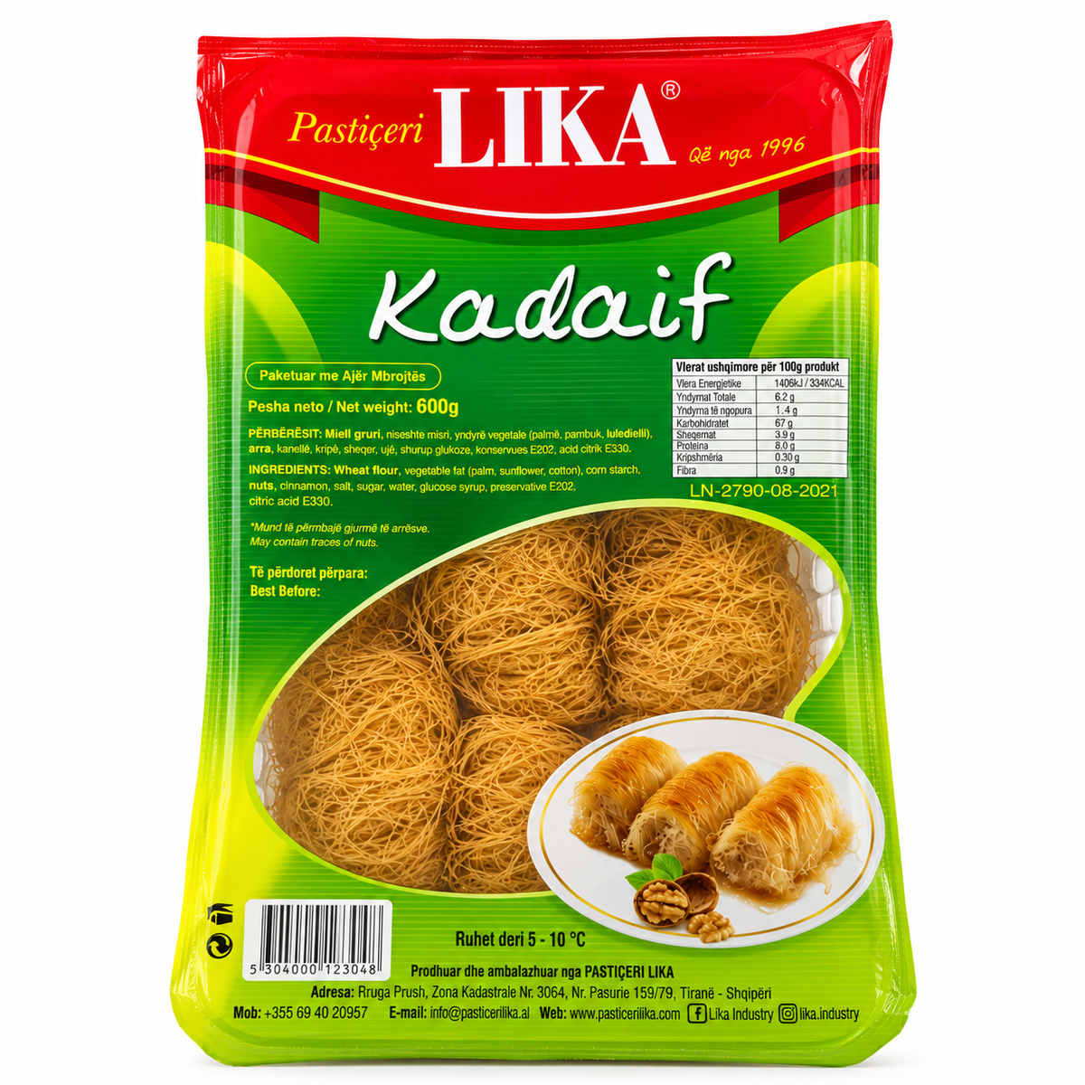 Pasticeri Lika Kadaif With Walnuts 600g