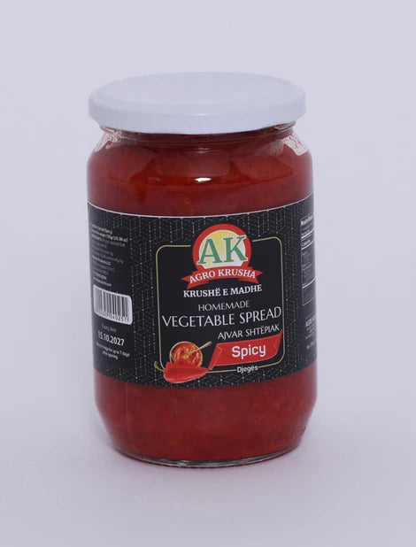 Agro Krusha Homemade Ajvar Spicy Roasted Pepper Spread 720g