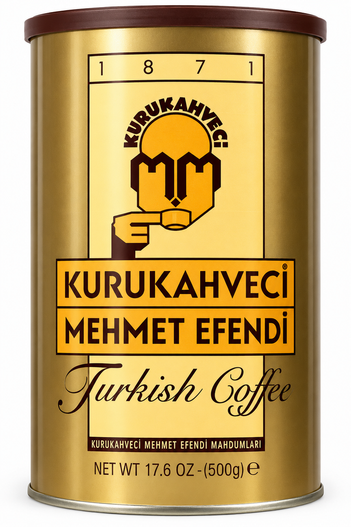 KURUKAHVECI MEHMET EFENDI Turkish Coffee, 17.6 OZ / 500 Gr