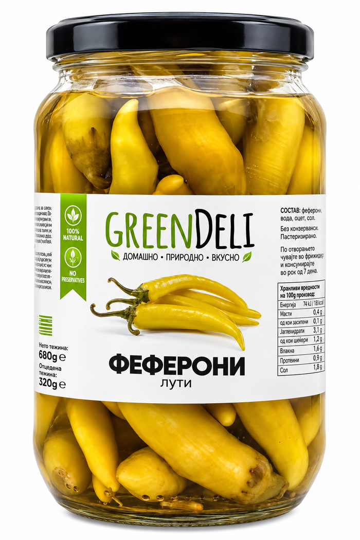 Green Deli Feferoni 680g