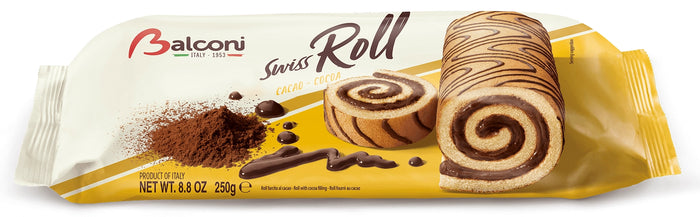 Balconi  Swiss Roll Cocoa Cake  (250 G)