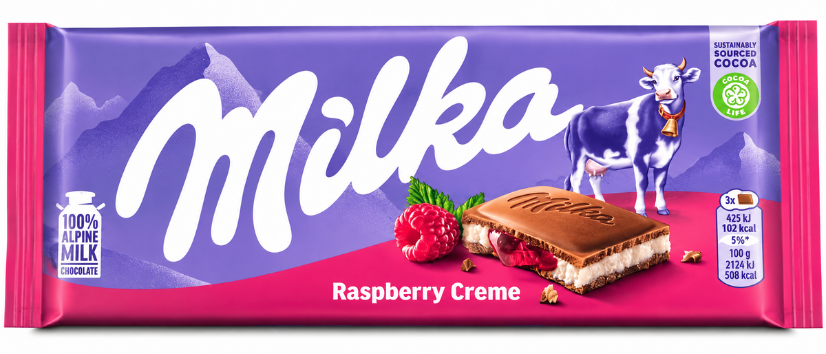 Milka Raspberry Creme 100g