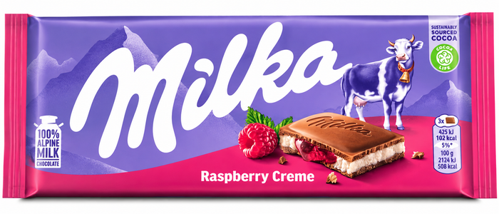 Milka Raspberry Creme 100g