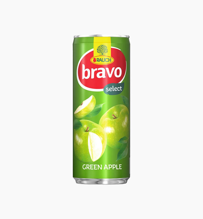 Bravo Green Apple 24 pcs x 250ml Can