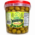 SAGELO Green Berati Olives 2lbs. (Ullinj Berati)