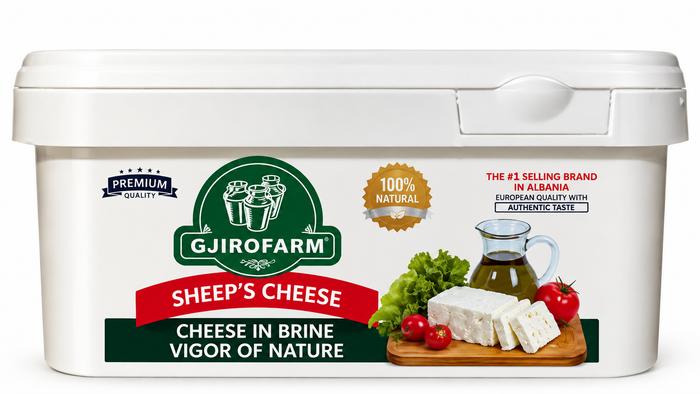 Gjirofarm Sheep Feta Cheese 4 lb / 2kg