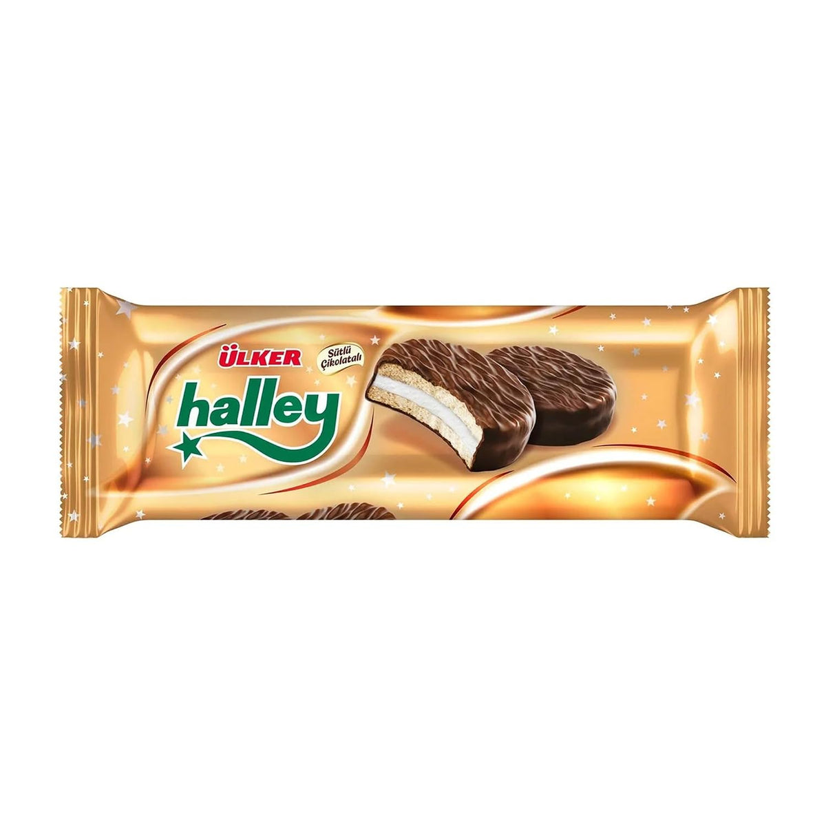 Ulker Halley Chocolate Covered Biscuit filled with Marshmallow