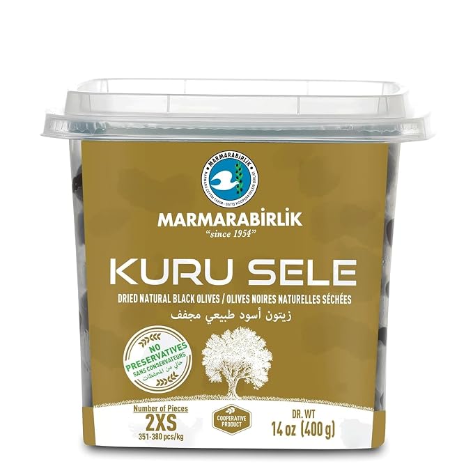 Marmarabirlik Dried Natural Black Olives 400 g
