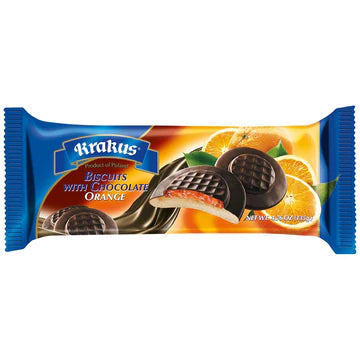 Krakus Biscuits with chocolate and orange image 0