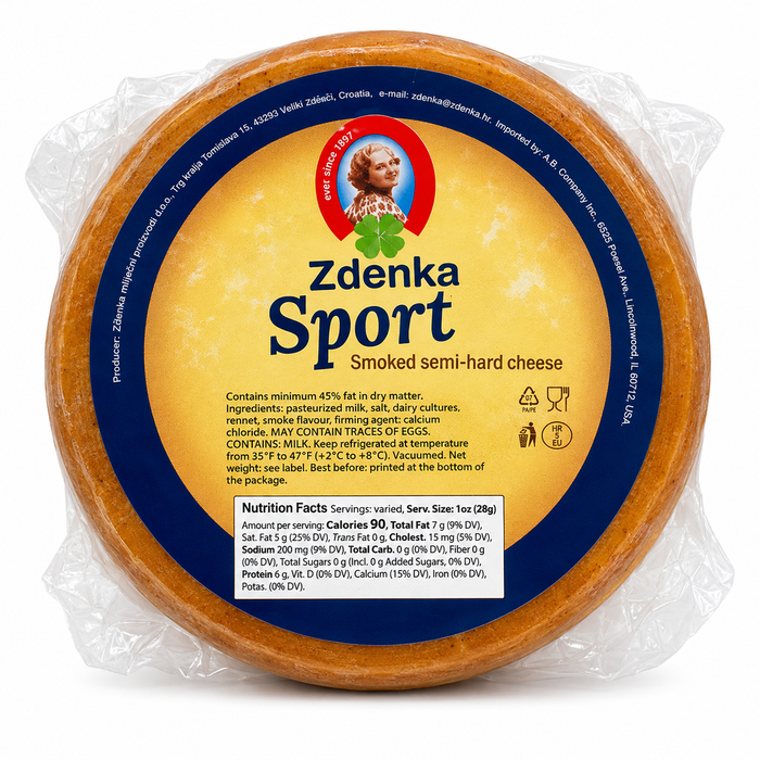 Zdenka Sport Smoked Semi-Hard Cheese