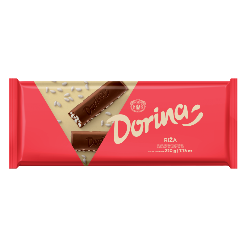 Kras Dorina Chocolate with Puffed Rice 220g (7.76oz)