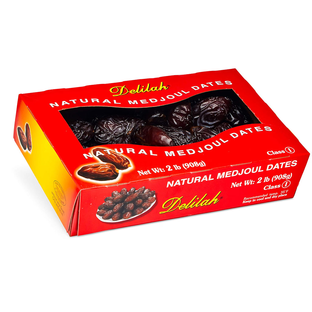 Delilah Jumbo Premium Natural Medjoul (Medjool) Dates 2 LB