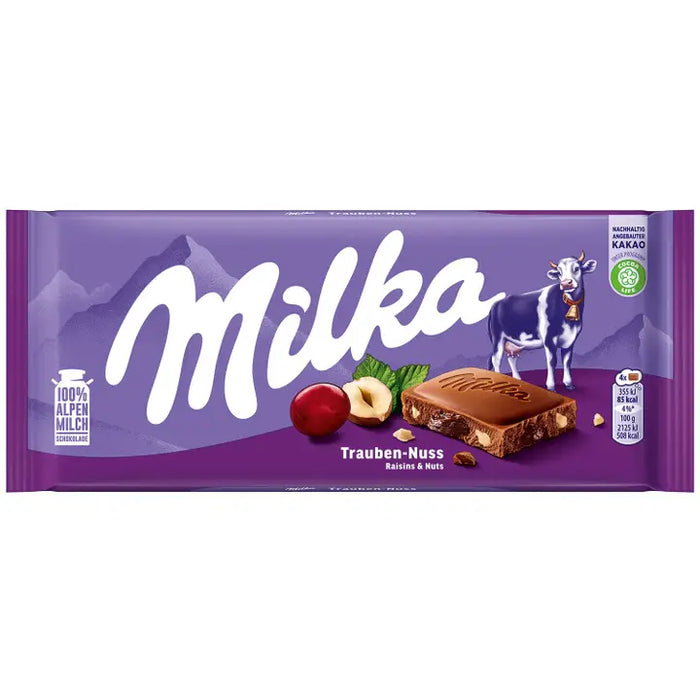 Milka Raisins & Nuts 100g