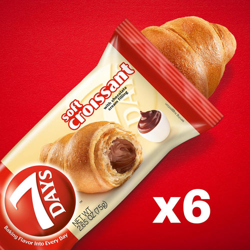 7Days Croisant with chocolate filling  (Pack of 6)