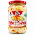 Aura Chopped Hot Peppers Filled with Cottage Cheese & Olive Oil