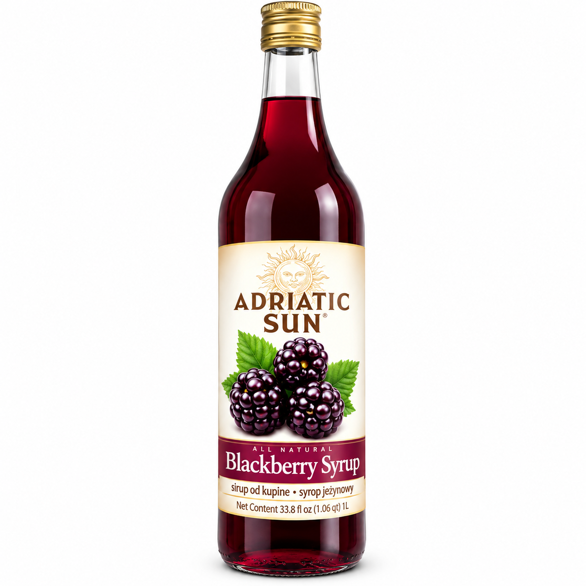 Adriatic Sun Blackberry Syrup 1L