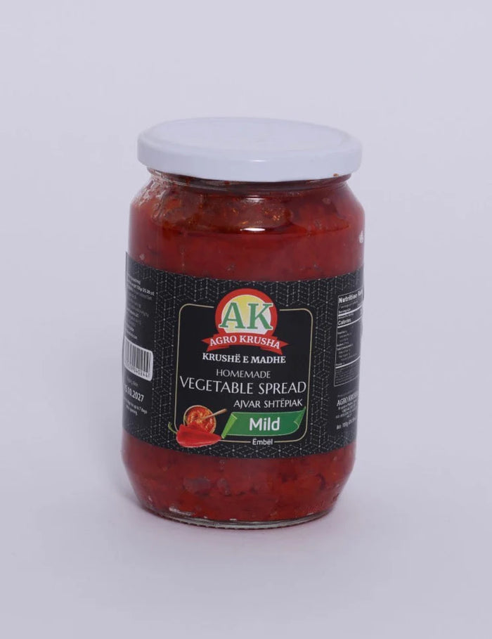 Agro Krusha Homemade Ajvar Mild Roasted Pepper Spread 720g