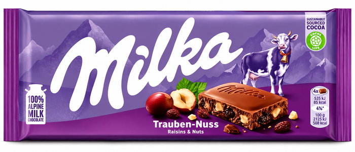 Milka Raisins & Nuts 100g