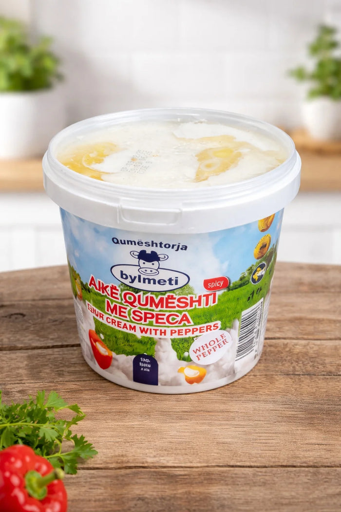 Bylmeti Sour Cream with Peppers (Ajke me Speca) 1kg