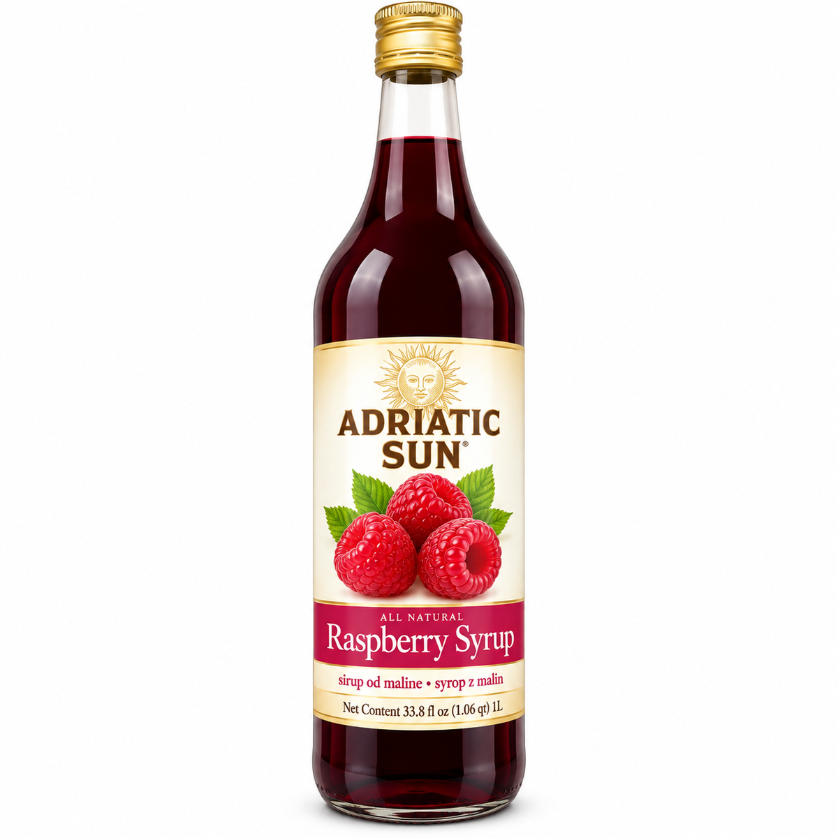 Adriatic Sun Raspberry Syrup 1L