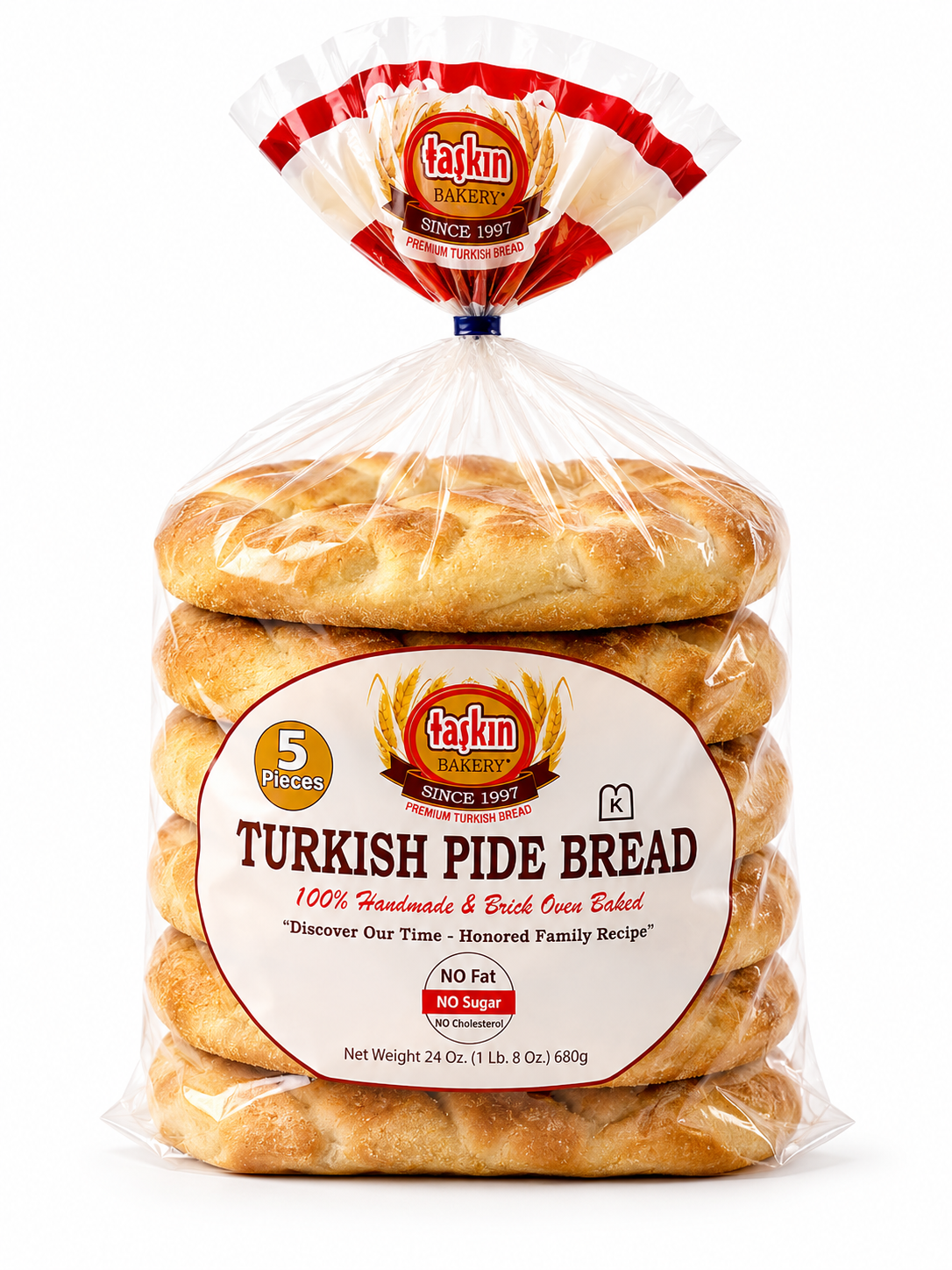 Turkish Pide Bread Bakery Package  5 pcs 680g