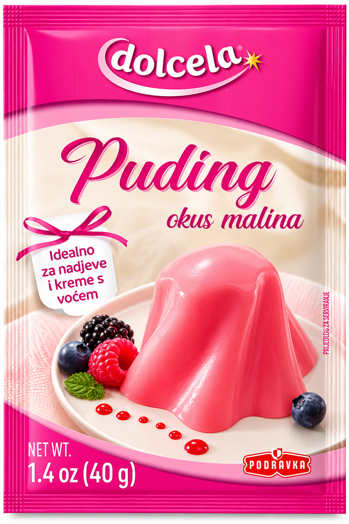 Dolcela Raspberry Pudding -1 pack / 1.4 oz