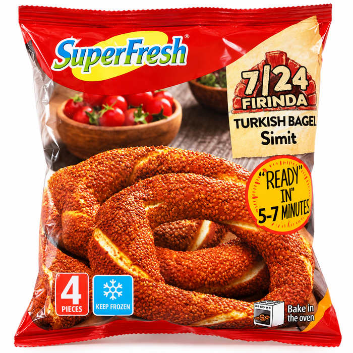 SuperFresh Turkish Bagel Simit 4pcs