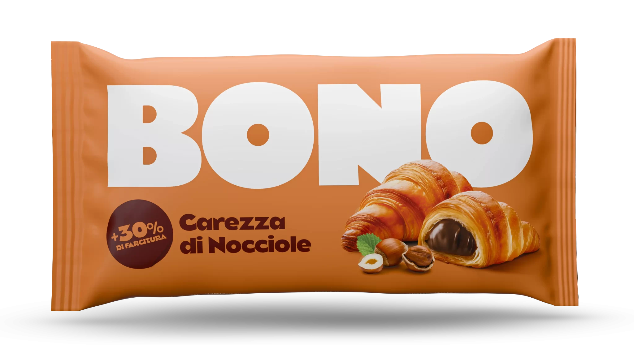 BONO hazelnut  Cream Filled Croissants 2.8 Oz