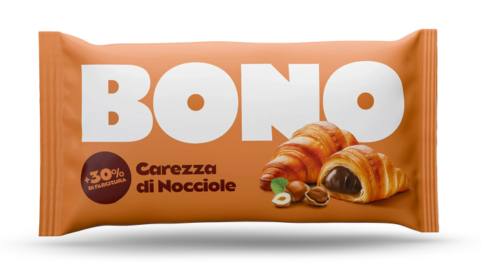 BONO hazelnut  Cream Filled Croissants 2.8 Oz