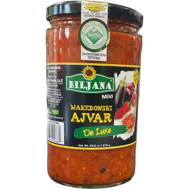 Biljana Macedonian ajvar de luxe 23.6 OZ