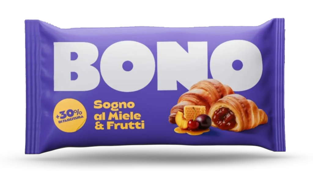 BONO  Honey & fruit Cream Filled Croissants 2.8 Oz