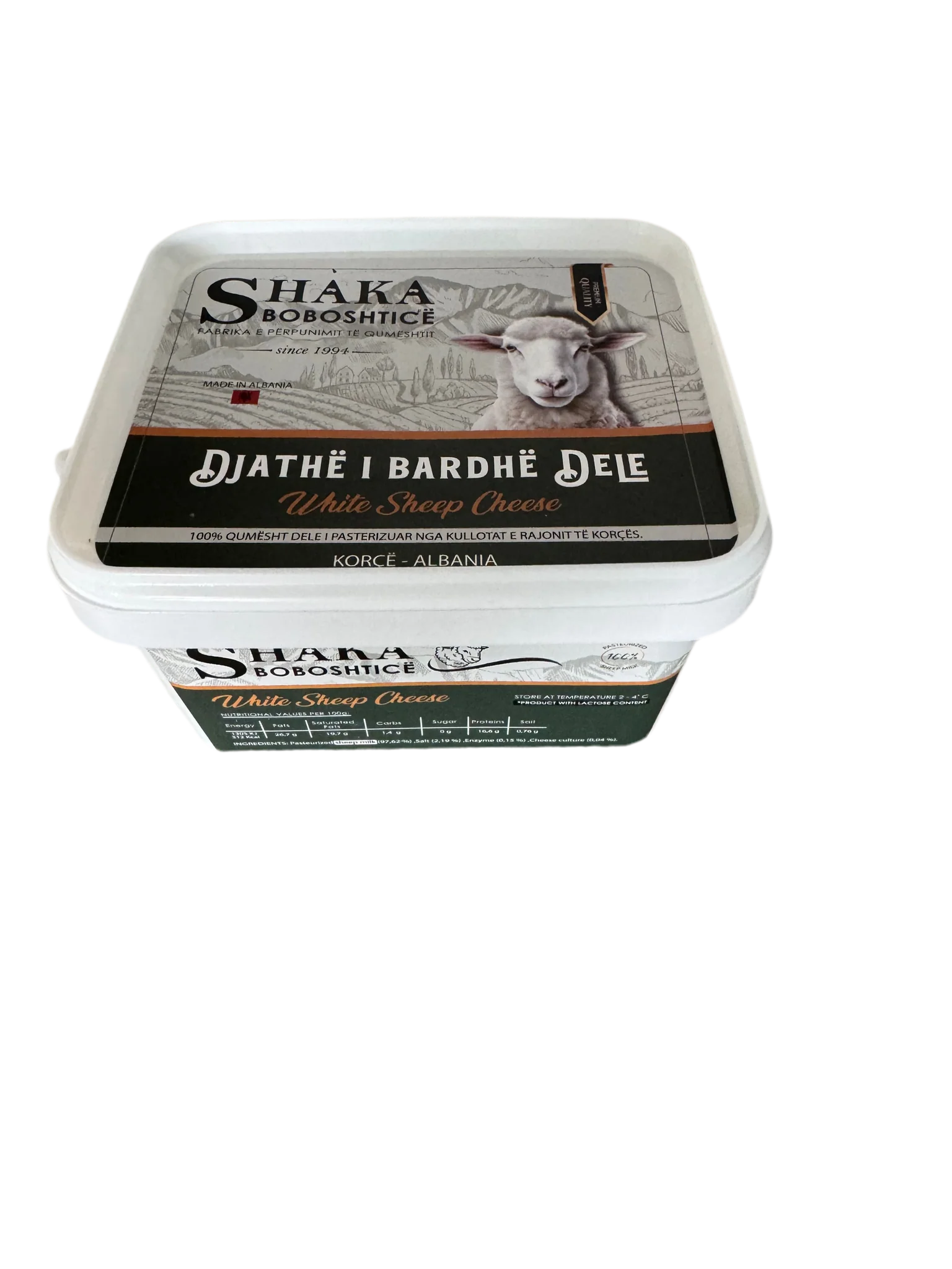 Shaka Boboshtica Albanian feta cheese made from sheep's milk 2 lb