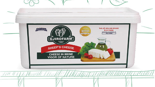 Gjirofarm Sheep Feta Cheese 4 lb / 2kg