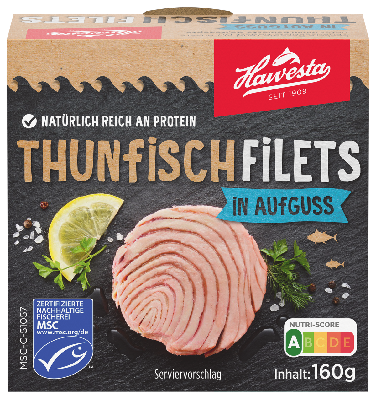 Thunfisch Filets in Aufguss | Hawesta 160g