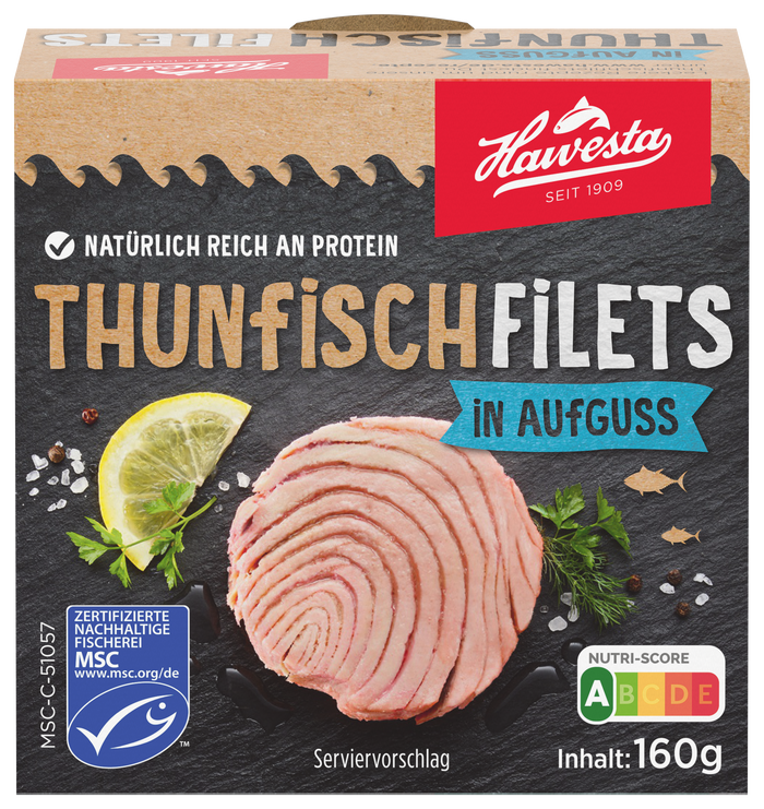 Thunfisch Filets in Aufguss | Hawesta 160g