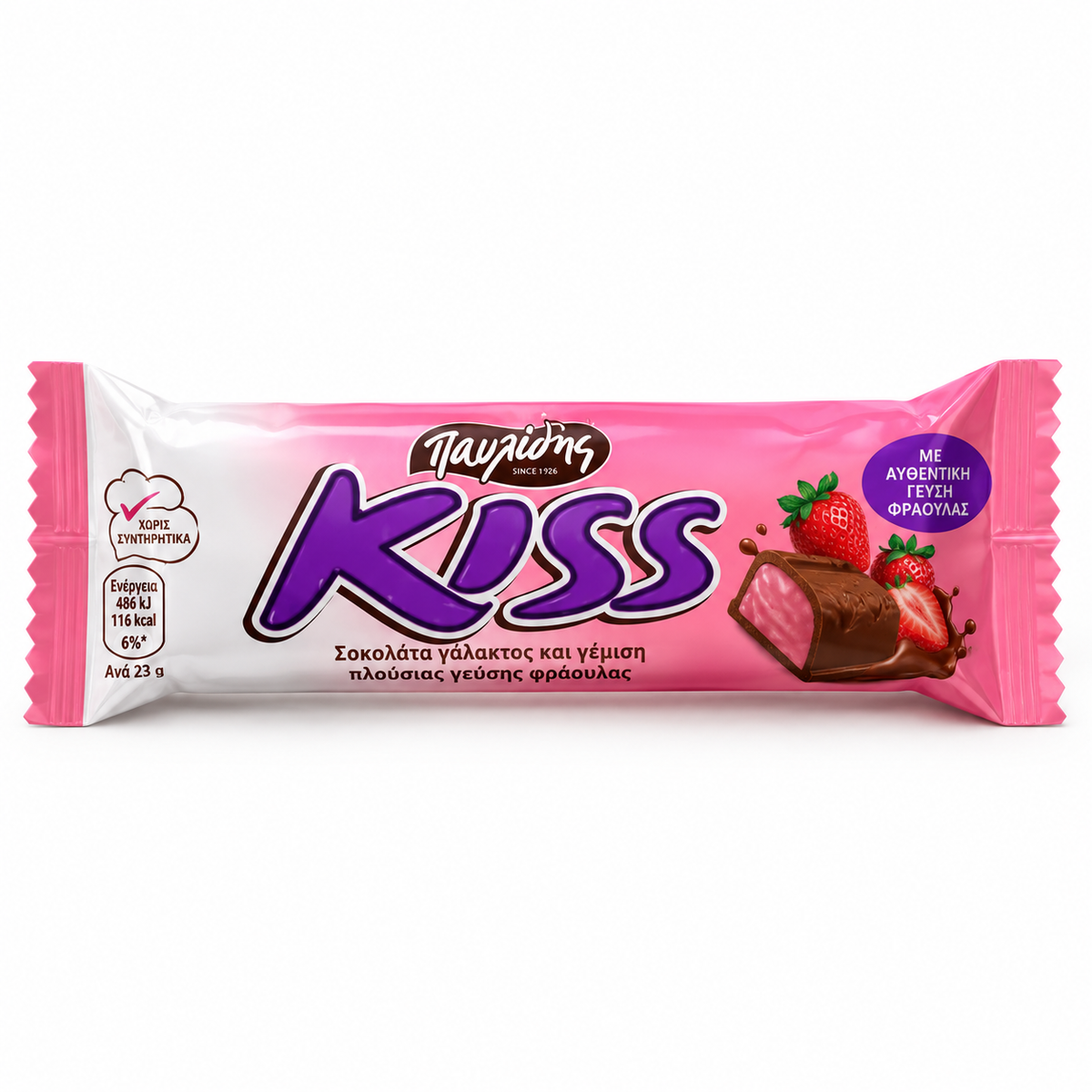 Kiss Chocolate Bar Strawberry 28g