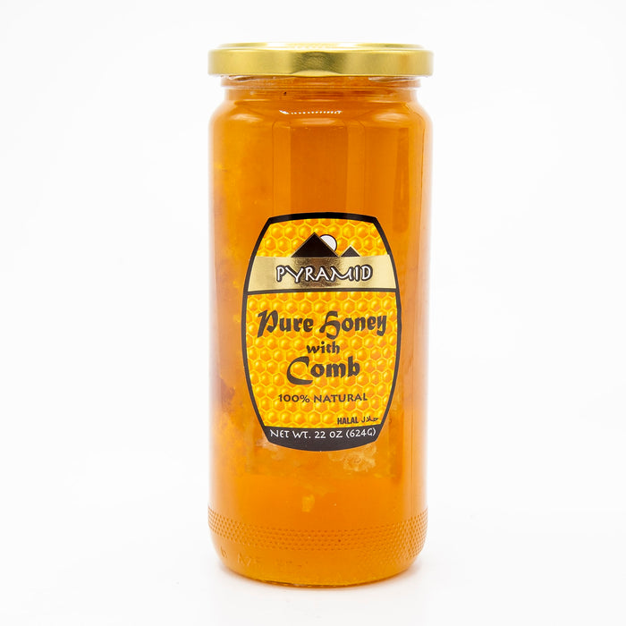 Pyramid Pure Honey with Comb 22 Oz