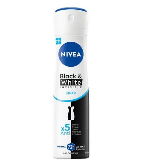 Deodorant Spray NIVEA Black & White Invisible Pure 150 ml