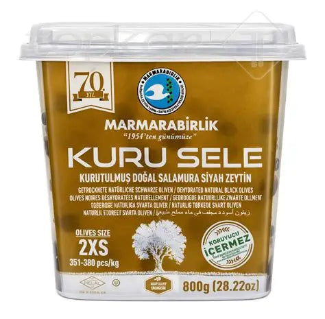 Marmarabirlik Kuru Sele Schwarze Oliven 2XS 800 g