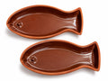 Terracotta Fish-Shaped Serving Dish 2x27 cm