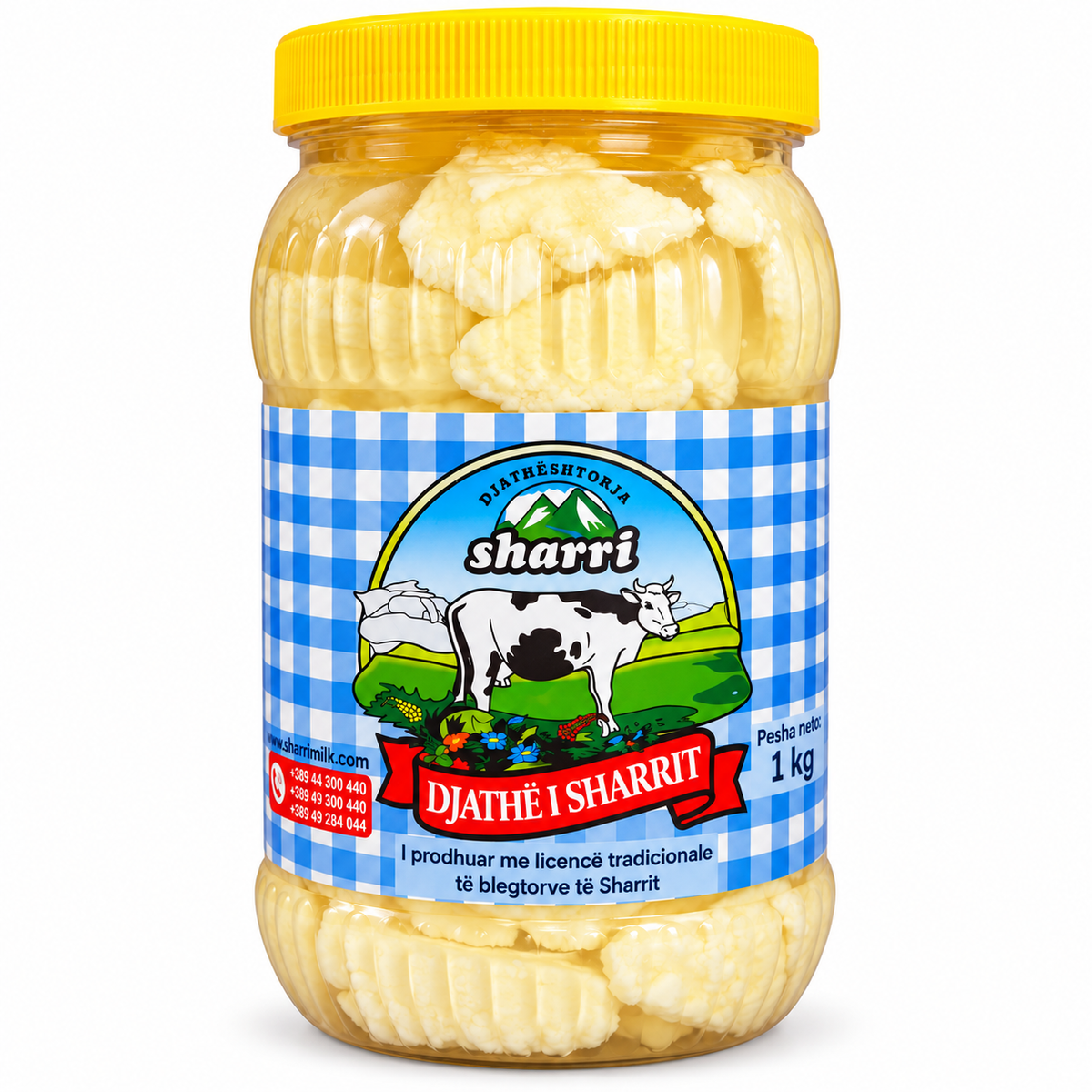 Sharri Traditional Beaten Cheese (Djathë i Sharrit) – 1 kg