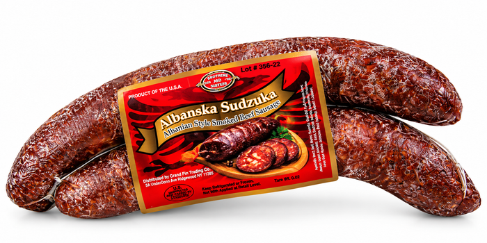 Albanski Sudzuk -Albanian style smoked beef sausage by Brother& sisters Company