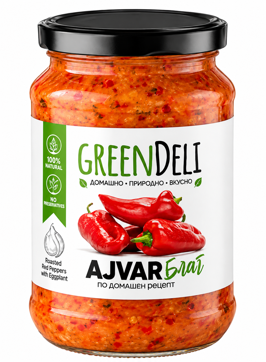 Green Deli Ajvar mild 550g