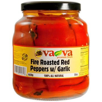 VA-VA Fire Roasted RedPeppers with Garlic image 0