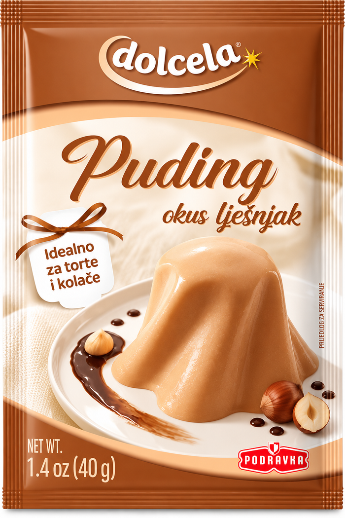 Podravka Dolcela Hazelnut Pudding -1 pack / 1.4 oz
