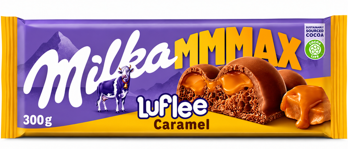 Milka Mmmax Luflée Caramel Alpine Chocolate 300g