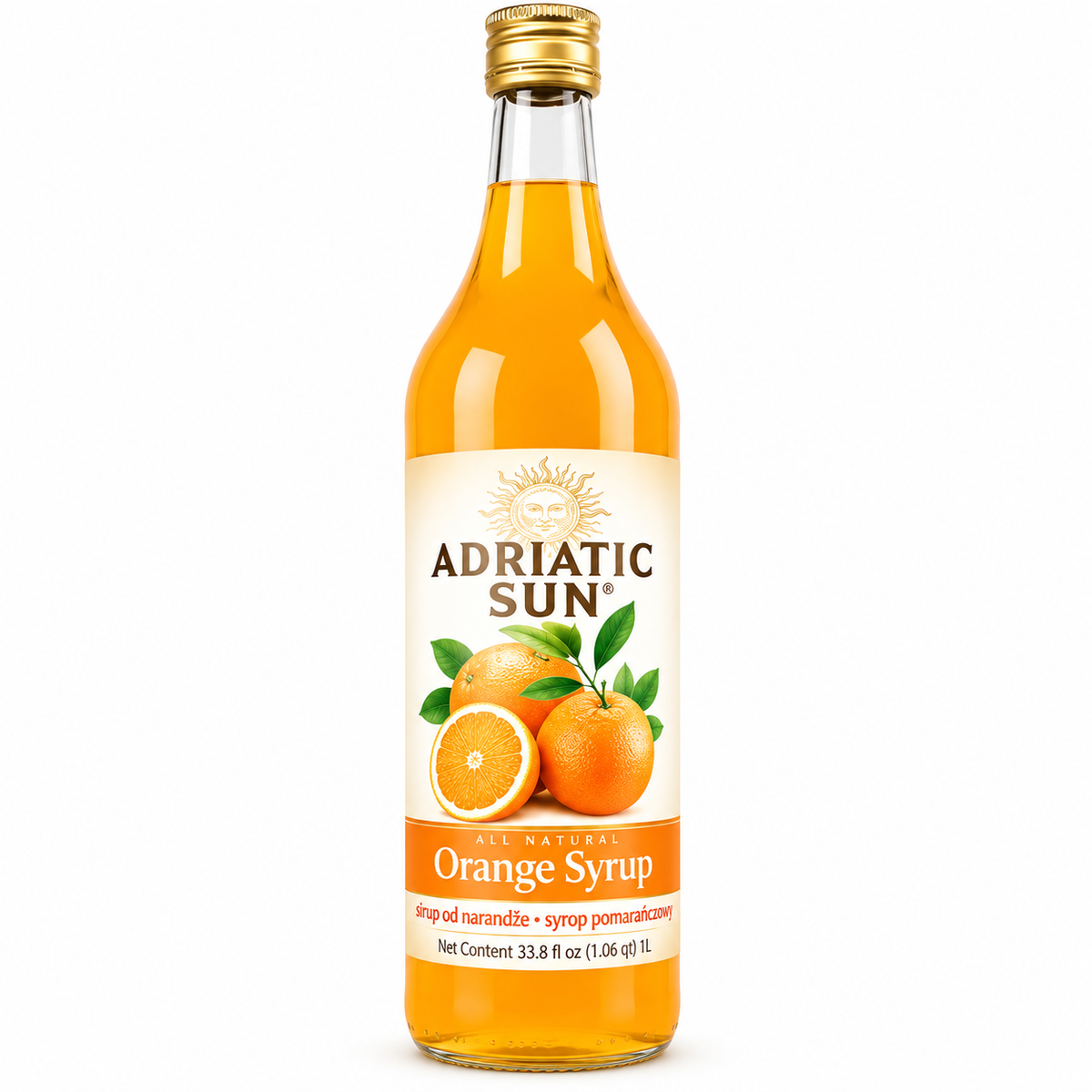 Adriatic Sun Orange Syrup 1L