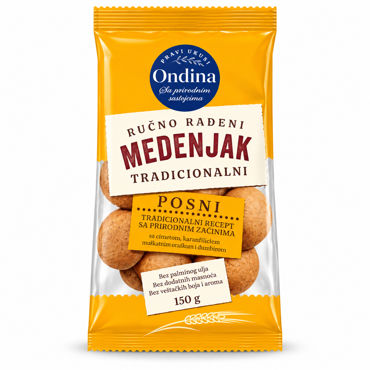 Ondina medenjak Tradicionalni  150 g
