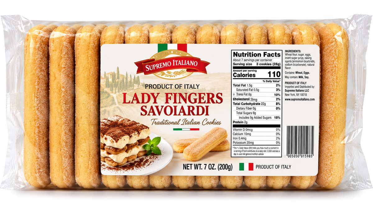 Supremo Italiano - Savoiardi Lady Fingers - 7 oz (200g)