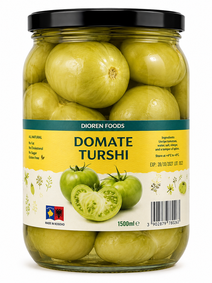 Dioren Foods Pickled Green Tomatoes Jar 1500 ml